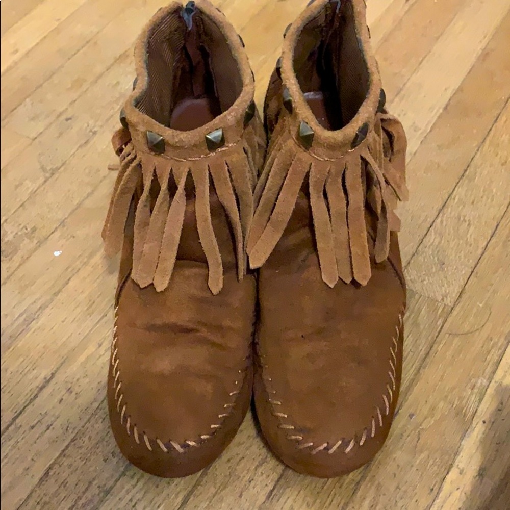 Wedged Ankle Boot Moccasin
